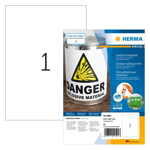 HERMA 9501 self-adhesive label