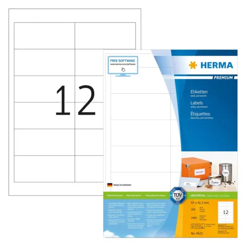 Lipnios etiketės HERMA 4623