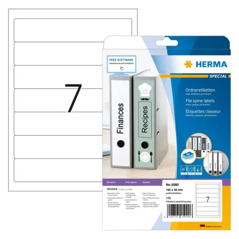 Spausdintuvo etiketės HERMA 5090