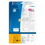 Spausdintuvo priedas HERMA Inkjet-Etiketten A4 weiß 30,5x16,9 mm Papier 2400 St (8832), vaizdas 2