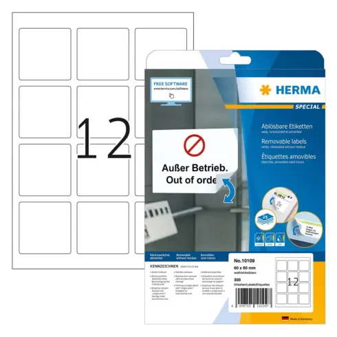 Lipnios etiketės HERMA 10109