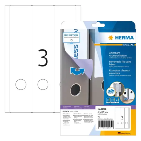 Spausdintuvo etiketės HERMA 10185