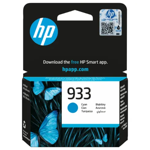 Rašalo kasetė HP 933 Cyan Officejet (CN058AE)