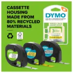 Etikečių juostelė DYMO LetraTag assorted 3 pack (S0721800), vaizdas 13