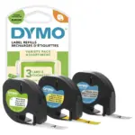 Etikečių juostelė DYMO LetraTag assorted 3 pack (S0721800)