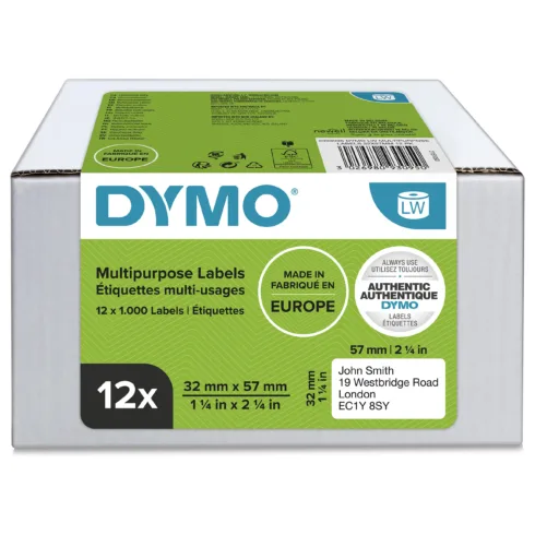 Spausdintuvo priedas DYMO LW, Multi-Purpose Labels, 32 x 57 mm, 2093095