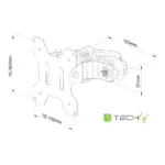 Serverinės spintos įranga Techly ICALCD100BK, vaizdas 3