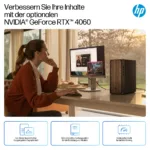 Stacionarus kompiuteris HP OmniDesk AI PC M03-0073ng CU7 265/16GB/512SSD/W11 Home Dark Wood (BA2V3EA#ABD), vaizdas 14