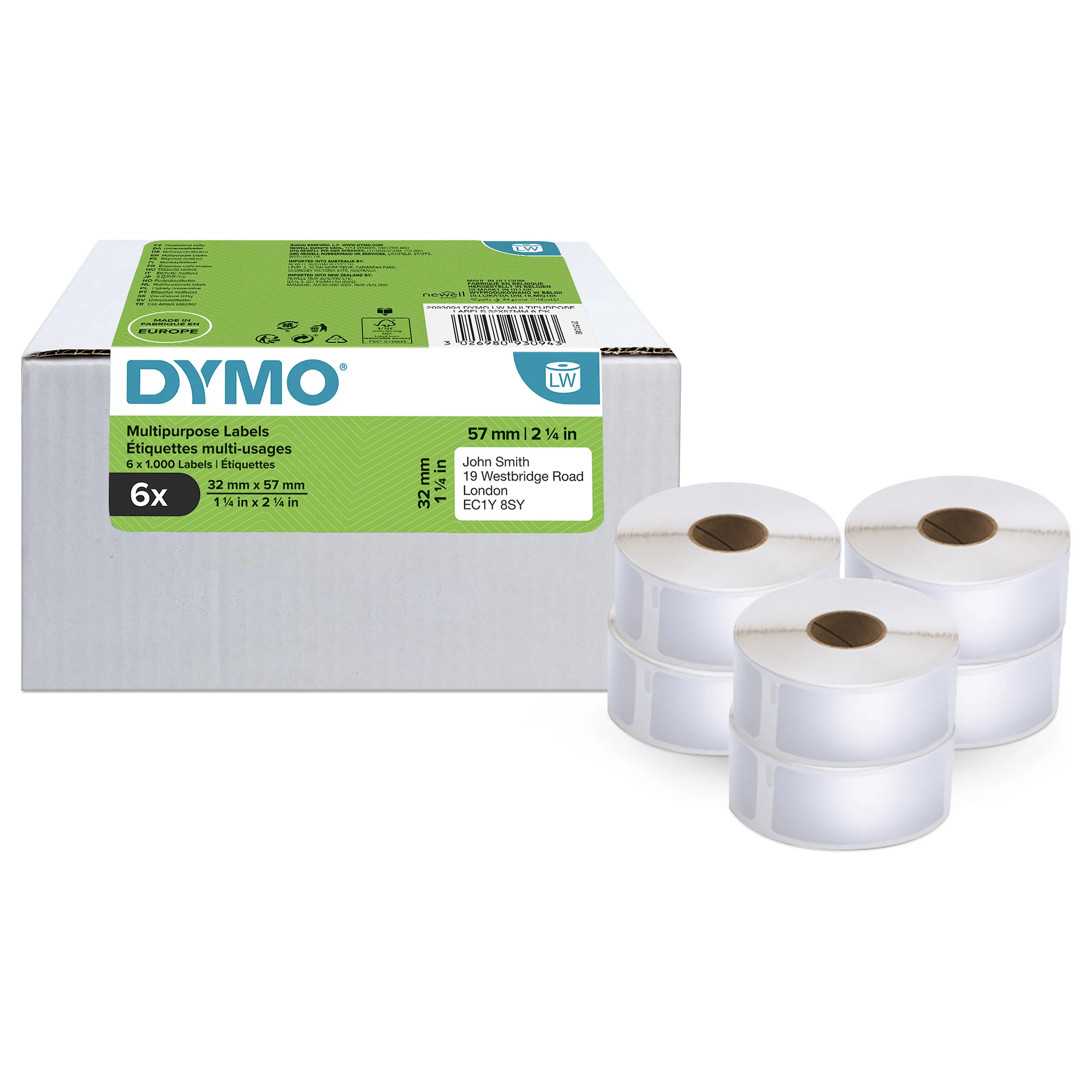 DYMO LW - Multi-Purpose Labels - 32 x 57 mm - 2093094 DYMO LW – Multi-Purpose Labels – 32 x 57 mm – 2093094
