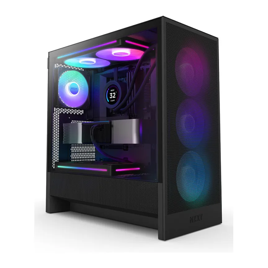 NZXT H5 Flow RGB Kompiuterio korpusas NZXT H5 Flow RGB (CC-H52FB-R1)