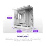 Kompiuterio korpusas NZXT H9 Flow (CM-H92FW-01), vaizdas 2