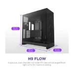 Kompiuterio korpusas NZXT H9 Flow (CM-H92FB-01), vaizdas 2