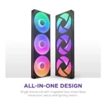 Korpuso aušintuvas NZXT F420 RGB Core (RF-U42HF-B1), vaizdas 2
