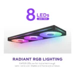 Korpuso aušintuvas NZXT F420 RGB Core (RF-U42HF-B1), vaizdas 5