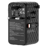 Laidas ar adapteris Verbatim Charge'n'Travel Adapter 70W 2C retractable (30186), juodos spalvos, vaizdas 4