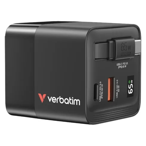 Laidas ar adapteris Verbatim GaN Charger 65W (32217)