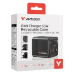 Laidas ar adapteris Verbatim GaN Charger 65W (32217), vaizdas 9