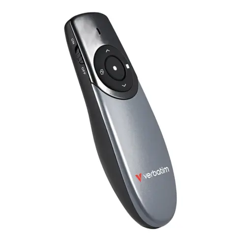 Konferencinė įranga Verbatim FOCUS Wireless Presenter 5 Tasten (32365), sidabrinės spalvos