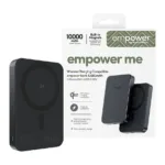 Apsauginis stiklas PanzerGlass empower by empower Bank, 10000mAh, Space (EM82609), juodos spalvos, vaizdas 2