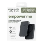 Apsauginis stiklas PanzerGlass empower by empower Bank, 10000mAh, Space (EM82609), juodos spalvos, vaizdas 3