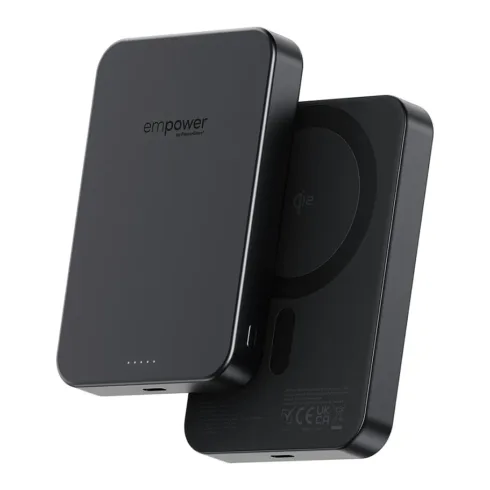 Apsauginis stiklas PanzerGlass empower by empower Bank, 10000mAh, Space (EM82609), juodos spalvos