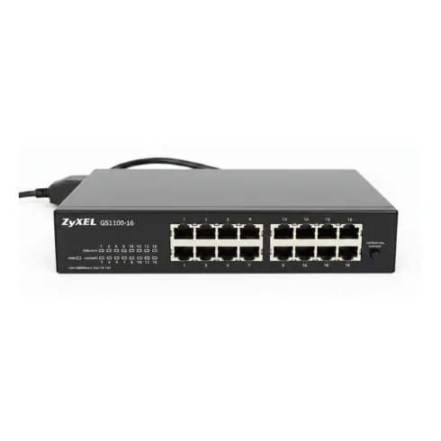 ZyXEL GS1100-16S 16-Port Gigabit Unman. Switch m. DIP Selektor