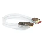Vaizdo laidas ar adapteris Python DisplayPort 1.4 Kabel Nylongeflecht weiß 5m (GC-M0215), vaizdas 2