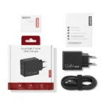 Nešiojamo kompiuterio įkroviklis Lenovo Dual USB-C 65W GaN Charger (G0A6065BEU), vaizdas 2