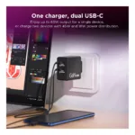 Nešiojamo kompiuterio įkroviklis Lenovo Dual USB-C 65W GaN Charger (G0A6065BEU), vaizdas 12
