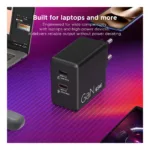Nešiojamo kompiuterio įkroviklis Lenovo Dual USB-C 65W GaN Charger (G0A6065BEU), vaizdas 10