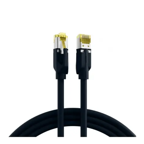 Tinklo kabelis EFB RJ45 Patchkabel Cat.6A S/FTP LSZH Draka UC900 TM31 schwarz 0,25m (K8560SW.0,25)