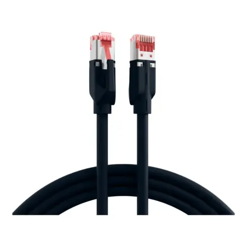 Tinklo kabelis EFB RJ45 Patchkabel Cat.6A S/FTP LSZH Dtwyler 7702 TM21 schwarz 0,15m (K8708SW.0,15)