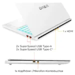 Nešiojamas kompiuteris HP OMEN 14-fb1196ng CU9 285H/32GB/2TBSSD/RTX5070/W11 Home (BZ8D6EA#ABD), vaizdas 5