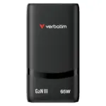 Įkroviklis Verbatim Fold ´n´ Go GaN Charger 65W EU plug (32354), juodos spalvos, vaizdas 2