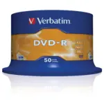 Garso įrangos priedas Verbatim 1x50 DVD-R 4,7GB 16x Speed, matt (43548), sidabrinės spalvos, vaizdas 2