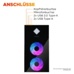 Stacionarus kompiuteris HP OMEN GT22-3795ng CU9 285K/64GB/2TBSSD/RTX5080/W11 Home (BA5G6EA#ABD), vaizdas 3