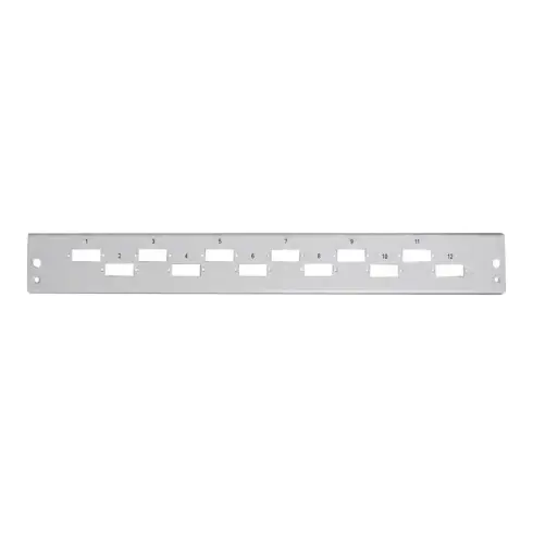 Serverinės spintos įranga EFB Frontplatte 1HE 24SCs (24LCD) waagerecht versetzt RAL7035 (53025.4V2)