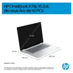 Nešiojamas kompiuteris HP OmniBook X Flip 16-as0170ng CU7 256V/16GB/512SSD/W11 Home Touch (D91E2EA#ABD), vaizdas 5