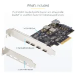 StarTech.com PS4C3IA3-USB-C-CARD interface cards/adapter