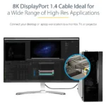 DisplayPort kabelis StarTech.com DP14VMM3M, vaizdas 9