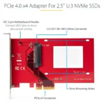 Sąsajos plokštė StarTech.com PEX4SFF8639U3, vaizdas 10