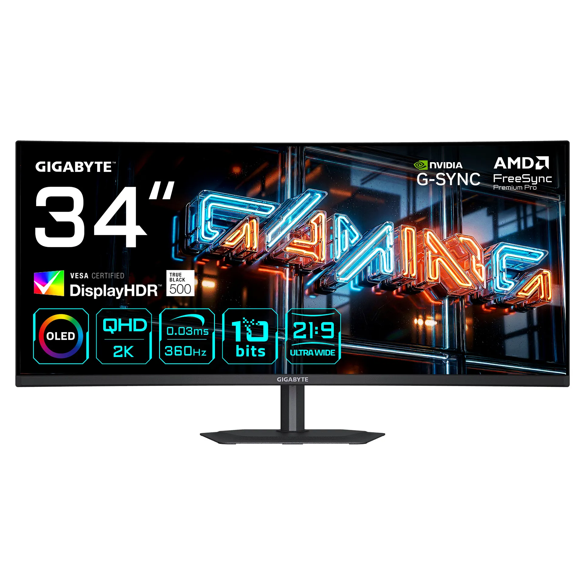 GIGABYTE MO34WQC36 computer monitor GIGABYTE MO34WQC36 computer monitor