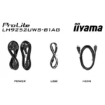 Komercinis ekranas iiyama LH9252UWS-B1AG, vaizdas 16