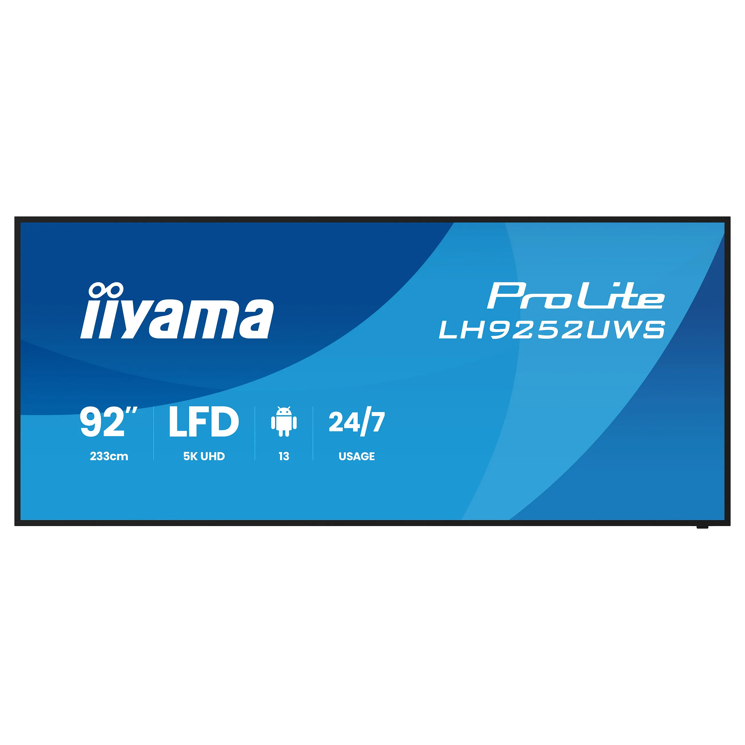 iiyama LH9252UWS-B1AG Signage Display Komercinis ekranas iiyama LH9252UWS-B1AG