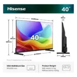 Televizorius Hisense 40A59S (20018214), vaizdas 2