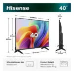 Televizorius Hisense 40A49S (20018239), vaizdas 2