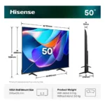 Televizorius Hisense 50A6S (20018191), vaizdas 2