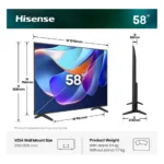 Televizorius Hisense 58A6S (20019245), vaizdas 2