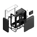 Kompiuterio korpusas HYTE X50 (CS-HYTE-X50G-BB), vaizdas 7