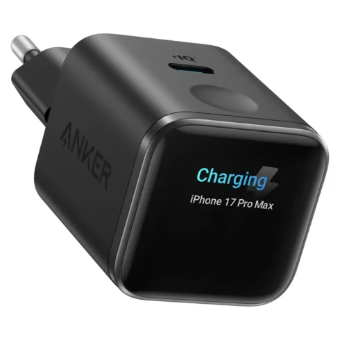 ANKER Nano Charger 45W GaN Ladegert 1x USB-C ActiveShield 5.0 Touchsensor iPhone Erkennung SmartDisplay schwarz